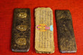 Antique Tibetan Temple Scriptures Ornament – Hand-Carved Ritual Text Block