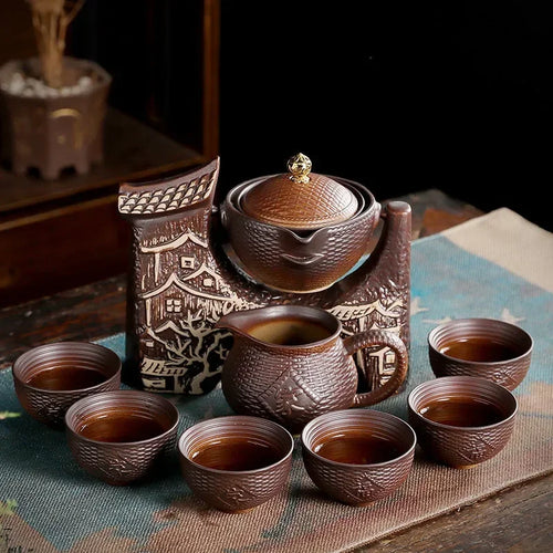 Chinese Portable Tea Set – Ceramic Travel Teapot & Cups in Carry Case