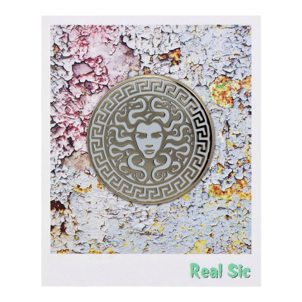 Medusa Enamel Pin - Greek Mythology Feminist Witch Lapel Pin