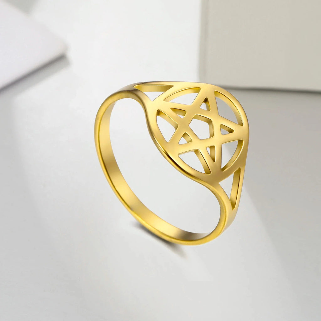 Pentacle Stainless Steel Rings