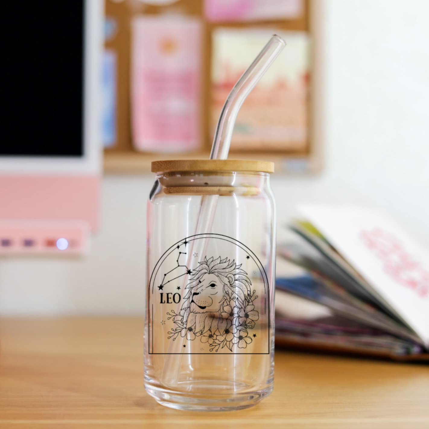 Zodiac Constellation Glass Cup