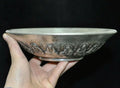 Old Tibetan Silver Lohan Plate – Buddhist Temple Figure Dish