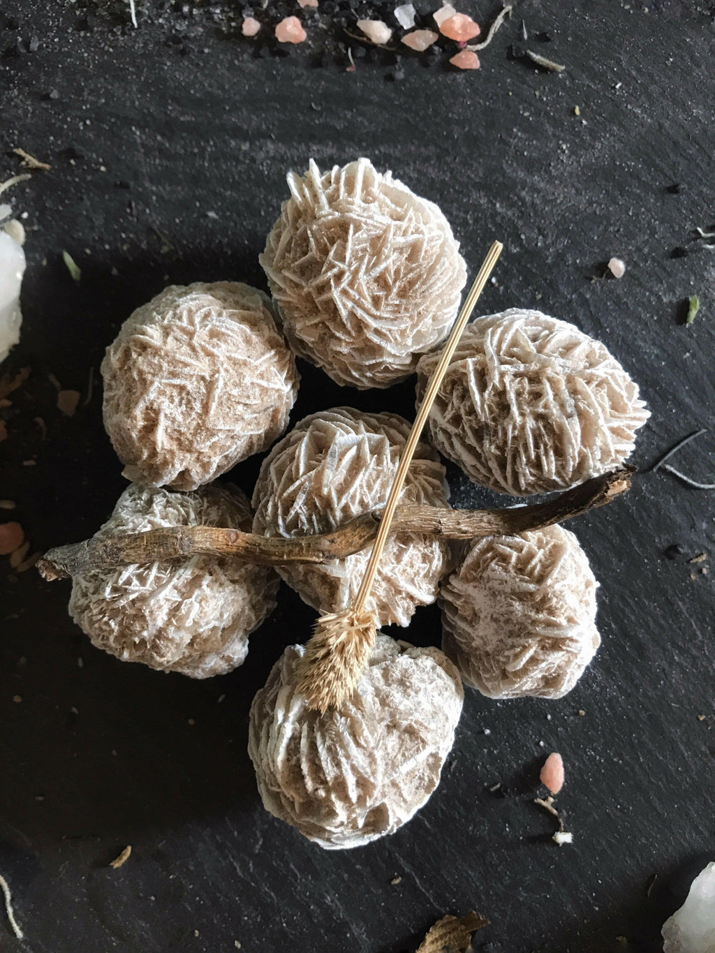 Selenite (Satin Spar) Wands, Towers, Dessert Roses, and Spheres