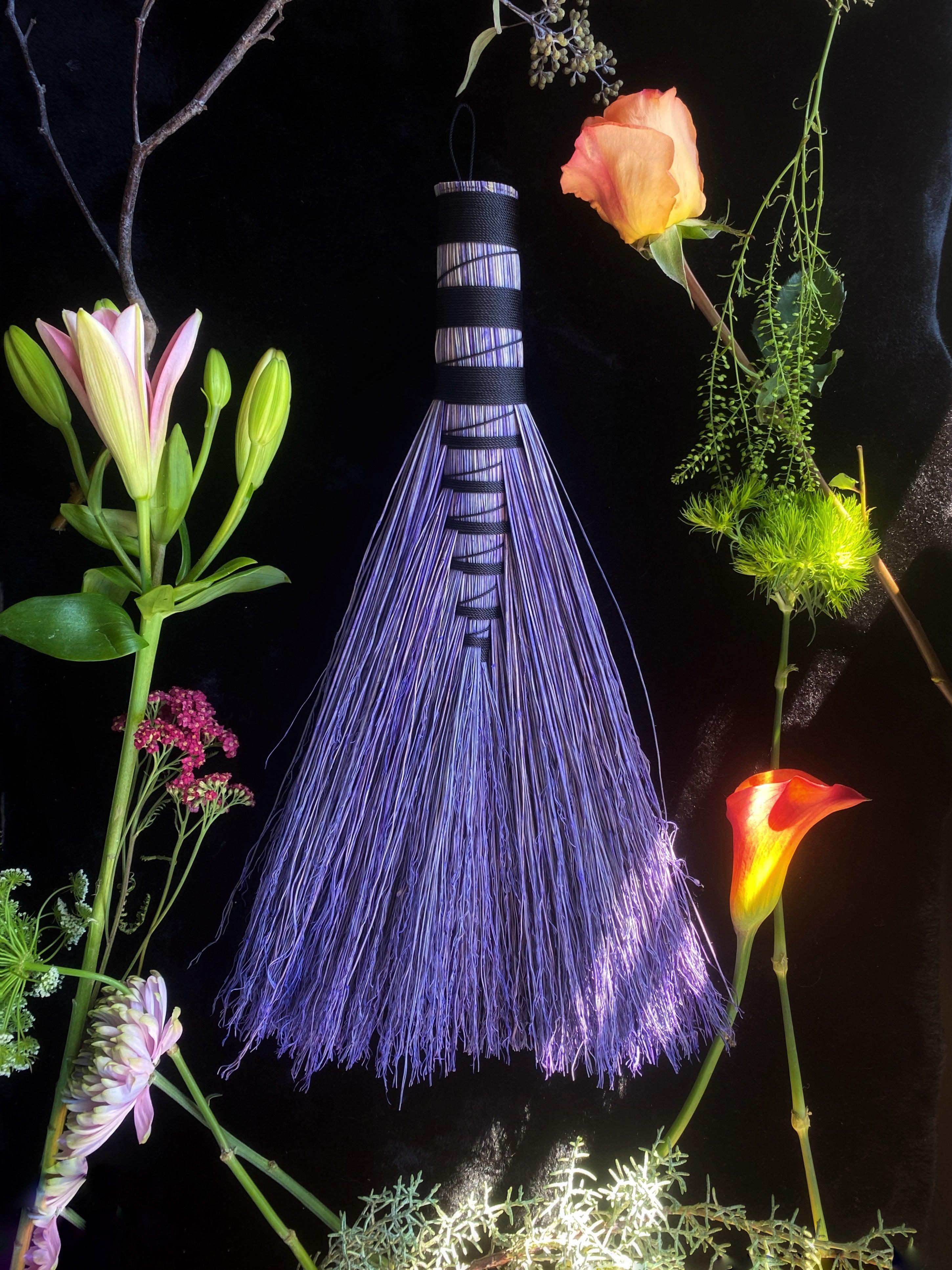 Hand Dyed, Specialty Hawk Tail Brooms