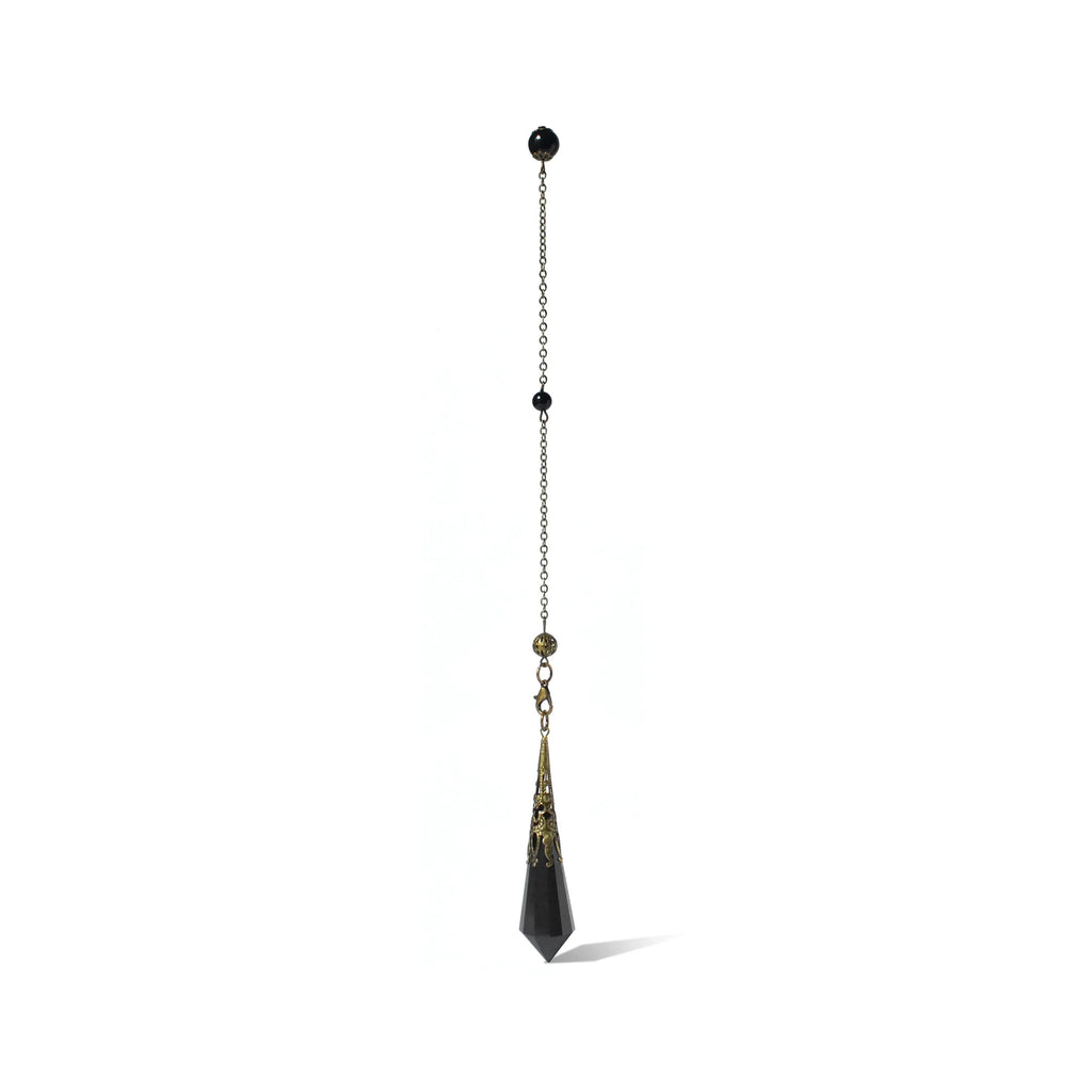 Natural Obsidian Crystal Divination Pendulum