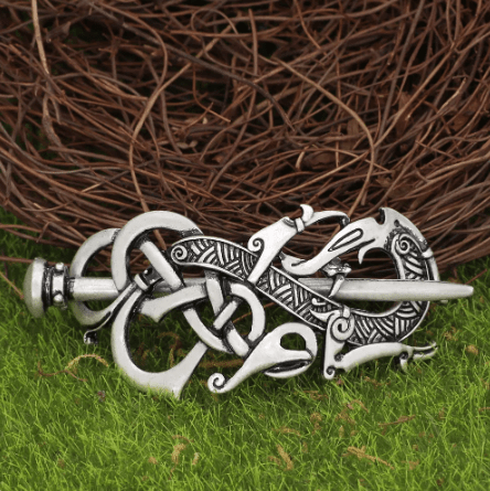 Vikings Dragon Warship Woman Hair Clip